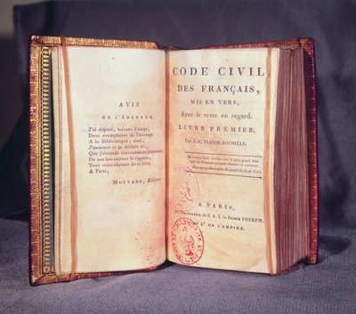 The Napoleonic Code by French School